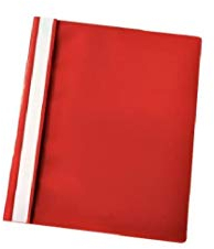 Esselte A4 Schnellhefter mit transparentem Vorderdeckel, 25 Stück rot