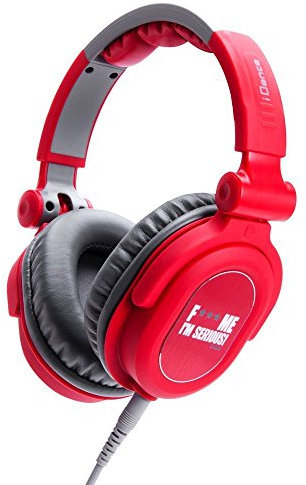 iDance FDJ400 Optimized Audio Driver Professional Super Bass Over Headphones - Red/Grey