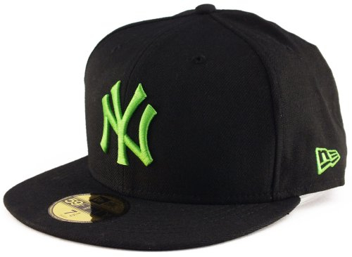 New Era New York Yankees 59fifty Cap Season Basic Black/Island Green - 7 5/8-61cm