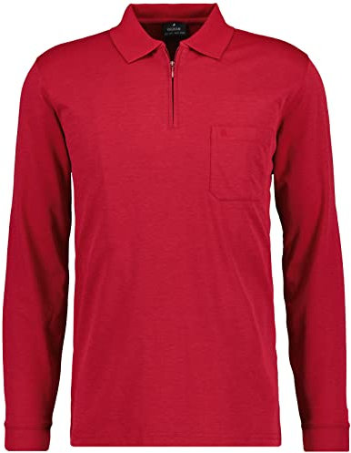 RAGMAN Langarm Poloshirt Softknit XL, Beere-665 XL Beere-665