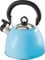 Buckingham Stainless Steel Whistling Kettle Sky Blue with Cool Touch Handle Suitable for Camping Hiking Indoor & Outdoor Use 2.5 Litres