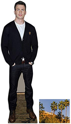 BundleZ-4-FanZ Fan Packs by Starstills Chris Evans Lebensgrosse Pappaufsteller - mit 25cm x 20cm Foto