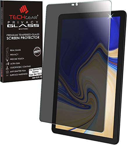 TECHGEAR Anti Spy Screen Protector Compatible for Samsung Galaxy Tab S4 10.5 (SM-T830 Series) - PRIVACY GLASS Edition Genuine Tempered Glass Screen Protector Guard Cover