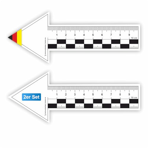 Sachverständigen-Zubehör® Magnetstreifen als [Magnetpfeile KFZ] 2er Set | Pfeile für Whiteboards | Magnetstreifen selbstklebend | Magnetische Lesezeichen | Präsentation | Gebrauchtwagen Profis