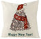 Nunubee Christmas Series Polyester Sofakissenbezug Haushaltskissenbezug Quadratischer Kissenbezug Weiches Und Langlebiges Schlafsofa Home Decoration Netter Weihnachtsbaum 45 * 45Cm # 12