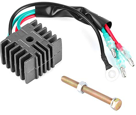 Akozon Gleichrichterregler für Mariner, & Tohatsu 4-70 PS 2-Takt-Außenborder, 12V, Aluminium, Heckspiegelmontage, Benzin, 39 x 34 mm, 6F5-81960-00, 6F5-81960-60 61 62