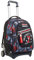 Seven TROLLEY, Rucksack mit Trolleyfunktion, 3 in 1, Schulranzen mit Rollen, Abnehmbarer Rucksack, ab 1. Klasse, für Schule, Gymnasium, Reisen&Freizeit, Mädchen&Jungen, schwarz, NEW TECH COLLEGE WORLD