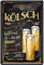 WOGEKA ART Retro Blechschild - Biersorten Steckbrief: Kölsch - witziger Spruch als Geschenk-Idee zum Geburtstag Weihnachten zur Dekoration 20x30 cm Vintage-Design aus Metall 793