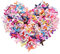 Cdemiy Mini Satinband Schleifen, 200Pcs Satinband-Schleifen, Mini gemischte doppelseitige Farbe Bogen, für Nähen DIY Handwerk Hochzeit Dekoration, 2,5 cm, zufällige Farbe