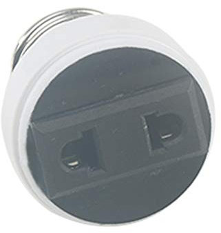QOTSTEOS Convertitore Adattatore Portalampada Basi per Lampade LED, Spina di Illuminazione Portalampada Adattatore per Lampadina a LED Supporto per Lampada Base a Vite Convertitore di Prese(Size:1pc)