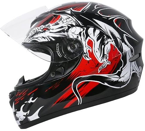 Zorax Dragon M (57-58cm) Full Face Motorcycle Motorbike Helmet ECE 2206 Approved