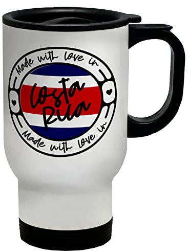 Shopagift Made with Love in Costa Rica Country Travel Mug Gift Cup