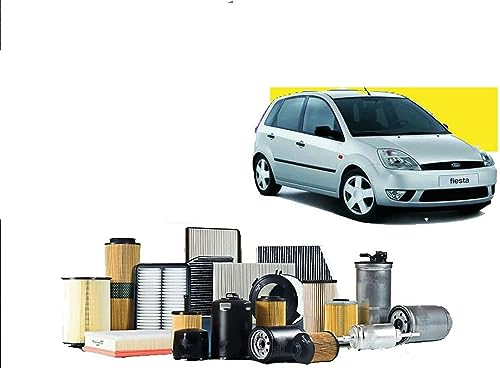 KIT Tagliando 4 Filtri Compatibile per FORD FIESTA V 1.4 TDCI EURO4-50 KW / 68 HP dal 08/08 in poi + Omaggio