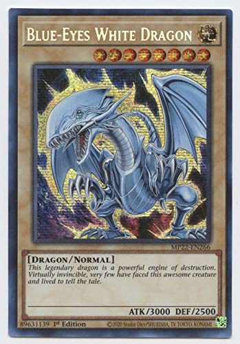 Blue-Eyes White Dragon – MP22-EN266 – Prismatic Secret Rare – 1. Ausgabe