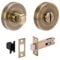 HANDLEZONE® Bathroom Toilet Door Thumb Turn and Release Deadbolt Kit - Antique Bronze - 76mm Bolt with 57mm Backset