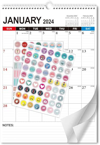 Calendar 2024-2025, Large Wall Calendar January 2024 - June 2025 Monthly Calendar Large Ruled Blocks Perfect for Home Office Planning Orgnizing