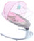 Sdraietta Elettrica con Telecomando e Bluetooth, Altalena per Bambini Lettino per Bambini Culla Elettrica per Bambini USB con 4 Funzioni di Temporizzazione e 4 Tipi di modalità a (Rosa)