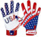 American Flag USA Flag Football Receiver & Unisex Erwachsene Handschuhe – Silikongriff
