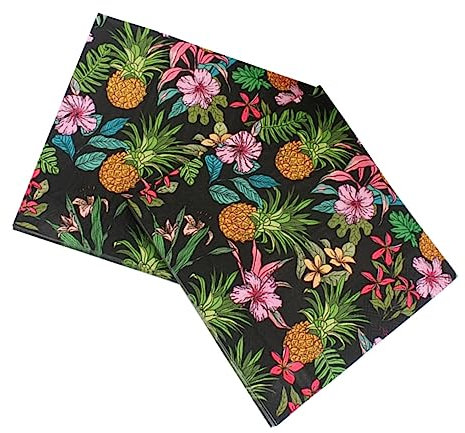 Mobestech 20 Stück Bunte Ananas Servietten Bedruckte Papierservietten Für Geburtstagsfeiern Hochzeiten Und Partys Einweg Tischdekoration
