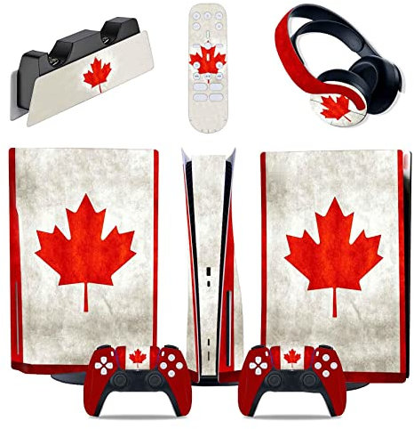 para PS5 Consola Disc Edition & Digital Edition Pegatina Vinilo Calcomanía Cubierta para Ps5 Mando & Estación Carga & Auriculares & Mando Multimedia 09720 Sin Burbujas Sin Espuma Antiarañazos (Size :