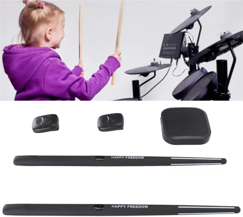 Virtual Reality Air Drum Set, Virtuelles Schlagzeug mit Bewegungserkennung, Tragbares VR-E-Drum-Set für Anfänger, Erwachsene Als