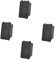 4 Pezzi Deviatore Unipolare 1P 16A compatibile con Vimar Arke colore Nero incasso presa a muro confezione 4 pz