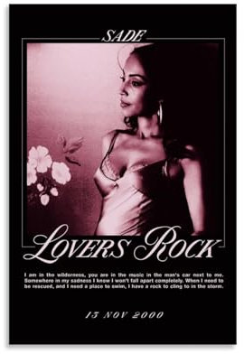 Neymoone Sade Poster, Musik, Vintage-Musikposter für Zimmer, ästhetische Leinwand, Wandkunst, Schlafzimmerdekoration, 30 x 45 cm