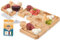 Akitaink Vassoio Aperitivo Puzzle – Set da 4 Pezzi Componibili in Legno di Faggio, Eleganza e Funzionalità con reggi bicchiere, Made in Italy