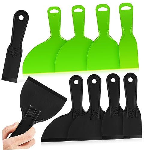 jojofuny 10stücke Kunststoffspachtel Mit Griffen Für Spachteln Von Wänden Ausbessern Und Malen Flachspachtel Spachtelspachtel Für Malerarbeiten