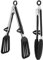 Silicone Tongs Kitchen Tongs for Cooking Stainless Steel Non-Stick Basic Cooking Tong Silicone Tongs for Ninja Air Fryer 9 Set of 2 Food Tongs Non Stick Pasta Salad Frying BBQ Serving Meat