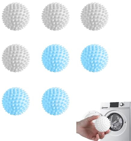 8 PCS Boule Lavage Linge, Balles Lavage Sèche Linge, Balles Machine à Laver, pour Machine à Laver, Boules de Séchage, Boules de Lavage