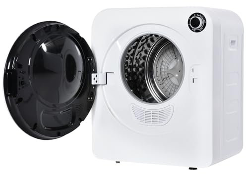 Sèche-linge électrique compact mural 830W avec tambour inox 3kg, ventilation réglable, filtre triple, technologie anti-froissage, 5 modes de séchage, faible bruit, minuterie 180min, design moderne
