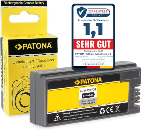 PATONA Akku Ersatz für Sony NP-FC10 NP-FC11 Battery 780mAh 3.6V
