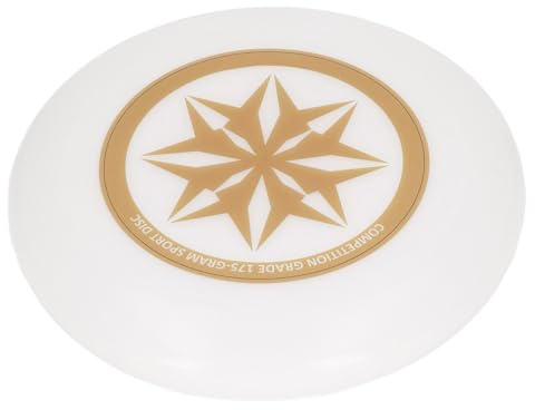 Yinhing Leuchtende Outdoor-Flugscheibe für Erwachsene, Tragbarer Fitness-Sport für Strand, Camping und Wettkampf, Stilvolles Marineblaues Design mit Verbesserter Sichtbarkeit (Gold)