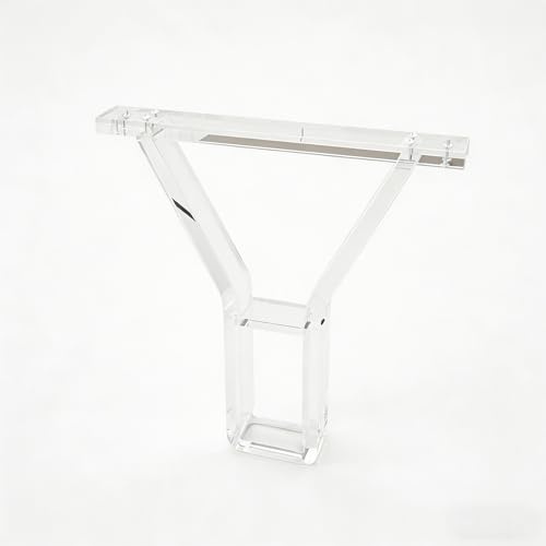 WNGJZZYC Pieds de Table en Acrylique Transparent, Pied de Table à Manger en 1 Pièce, Pieds de Bureau de Remplacement en Forme de Y, pour Chambre à Coucher, Salle à Manger, Étude(55x72cm/22x28in)