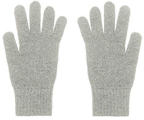 Oxfords Cashmere 2-schichtige Damenhandschuhe aus purem Kaschmir, flanell-grau