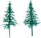Anniversary House 2pcs Fir Trees Plastic Cake Topper Picks Christmas Cake Decorations, Christmas Cake Toppers, Yule Log Decorations, Traditional Non-Edible Decorations, BX191 UK