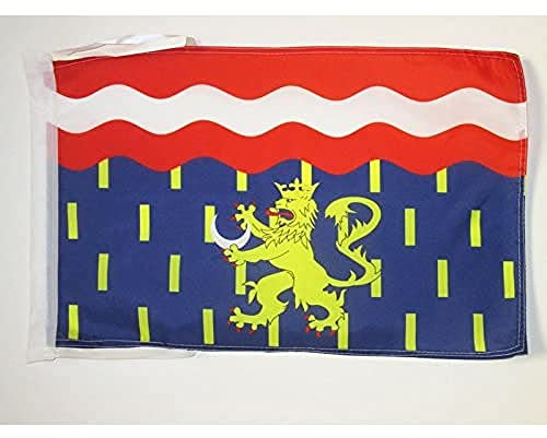AZ FLAG - Drapeau Haute-Saône - 45x30 cm - Pavillon Département Haut-Saônois 100% Polyester Avec Deux Cordelettes - 20g