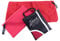 2er Set Mikrofaser Yogatuch Mate Handtuch Badetuch m. Silikon Rutschnoppen Rot
