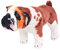 vidaXL Plüschtier Stehend Bulldogge XXL Plüschspielzeug Stofftier Kuscheltier