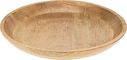 Spetebo XL Mango Holz Dekoschale Ø 40 cm - Tischdeko Schale Obstschale Holzschale