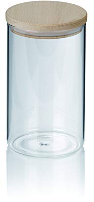 Kela Küche Vorratsdose, Glas, Weiß