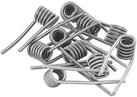 30x Clapton Coils aus KA1 0,4 Ohm Widerstand Fertigcoils Draht Wickeldraht Wicklungen Selbstwickler (30x Clapton 0,4 Ohm)