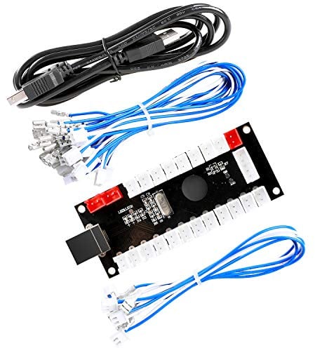 Hikig Encoder USB a ritardo zero da PC a joystick per MAME, Windows, PC, Raspberry Pi, Arcade1Up, Arcade Games DIY - Dimensioni connettore cavo: 4,8 mm