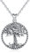 CELESTIA Baum des Lebens Halsketten Damen 925 Sterling Silber Baum Anhänger mit Kette 46cm, Verwandtschaft Freundschaft Schmuck Geschenk für Frauen Mädchen