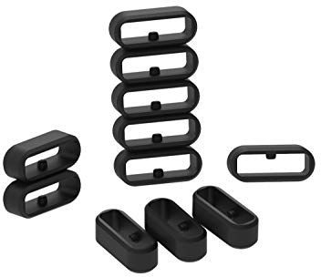 TenCloud Ersatz-Uhrenarmband-Verschluss, Schlaufen-Befestigungsringe, Silikon, Sicherheitsschlaufe, Zubehör, Armbandhalter, für 14mm, 16mm, 18mm, 20mm, 22mm, 24mm, 26mm, 28mm Uhrenarmband (20 mm)