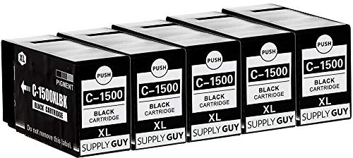Supply Guy 5 Druckerpatronen kompatibel mit Canon PGI-1500XL Schwarz passend für Canon Maxify MB2000 MB2050 MB2100 MB2150 MB2155 MB2300 MB2350 MB2700 MB2750 MB2755