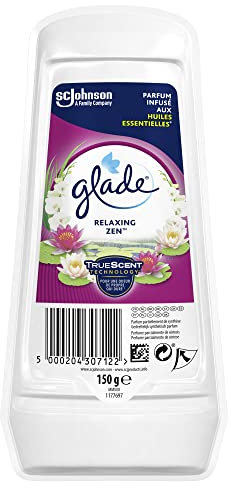 glade (Brise) Gel Lufterfrischer, Für Frische in allen Räumen sowie Schränken, Bis zu 30 Tage, Relaxing Zen, 8er Pack (8 x 150 g)