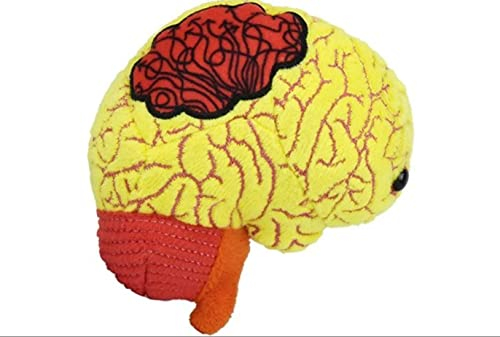 GIANTmicrobes Angstplüschtier, Emotionale Unterstützung, Plüsch, Geschenk für psychische Gesundheit, Therapeuten, Therapeuten, Psychologie-Geschenk, psychische Gesundheit, Angstkissen