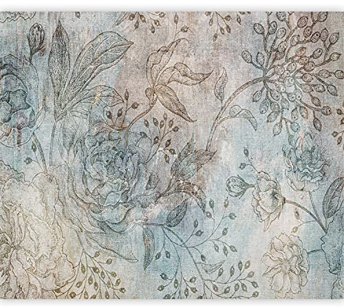 murando Fotomurales autoadhesivo Flores 343x256 cm Papel Pintado Decoración de Pared Murales Pegatina decorativos adhesivos 3d Fotográfico Retro Vintage b-C-0977-a-a